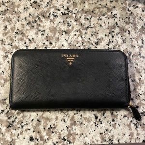 Prada Saffiano Long Wallet